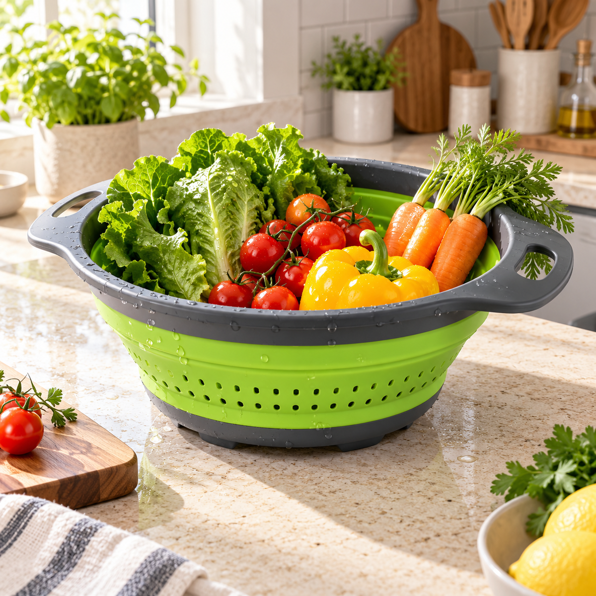 Tabitili™ DrainEase Collapsible Kitchen Colander