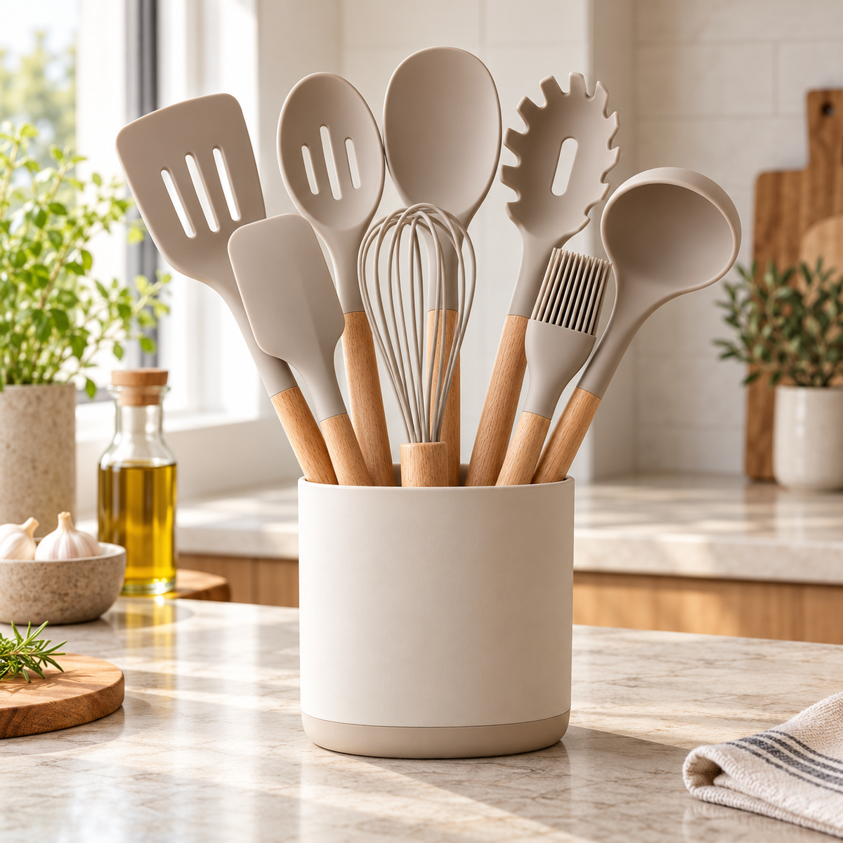 Tabitili™ SoftTouch 8-Piece Silicone Cooking Utensil Set