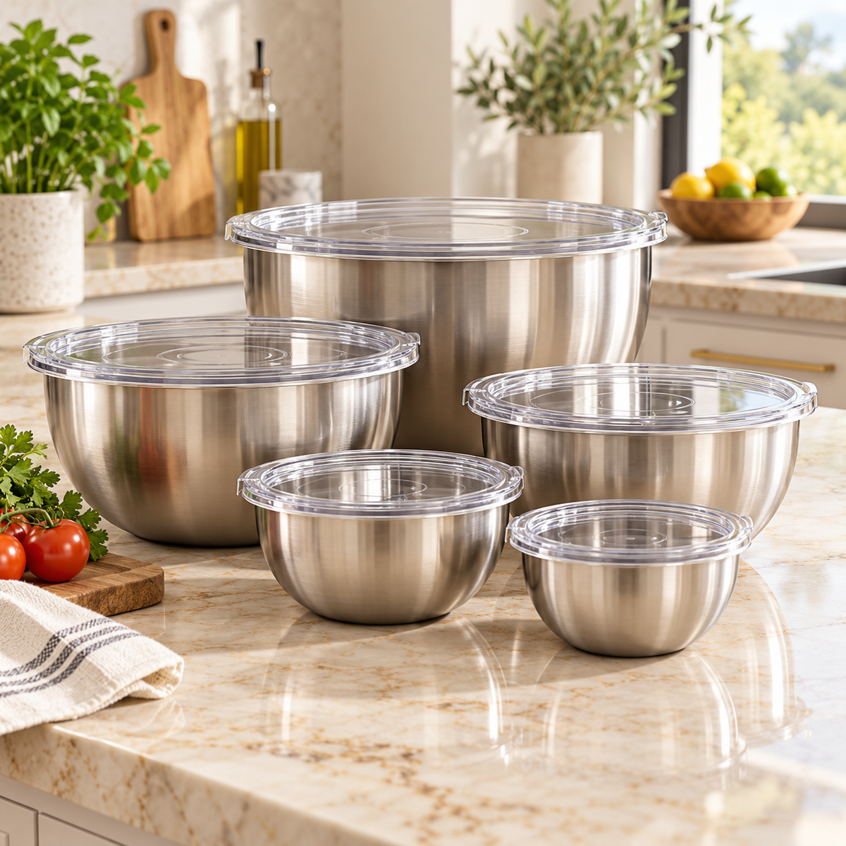 Tabitili™ ServeLine Acacia-Style Salad Serving Set