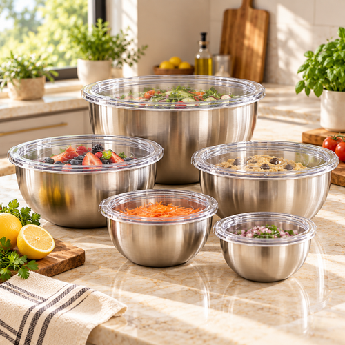 Tabitili™ ServeLine Acacia-Style Salad Serving Set