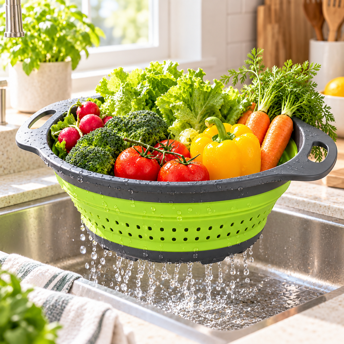 Tabitili™ DrainEase Collapsible Kitchen Colander